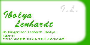 ibolya lenhardt business card